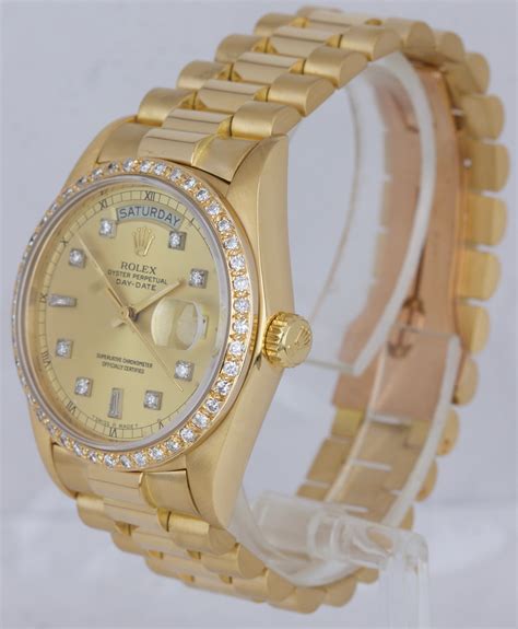 18k rolex day date replica|rolex presidential 18k solid gold.